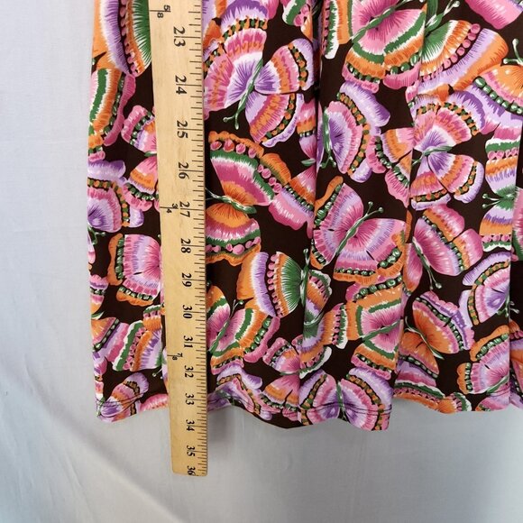 Free People Mini Swing Dress Womens Small Butterfly All Over Print Sleeveless - Picture 8 of 14